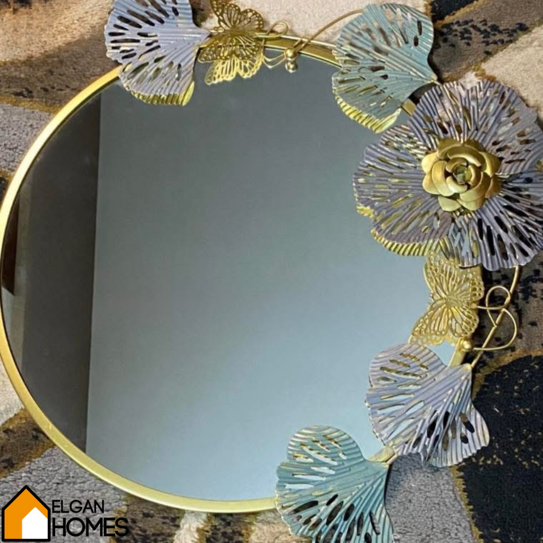 Nordic Golden Metal Wall Mirror