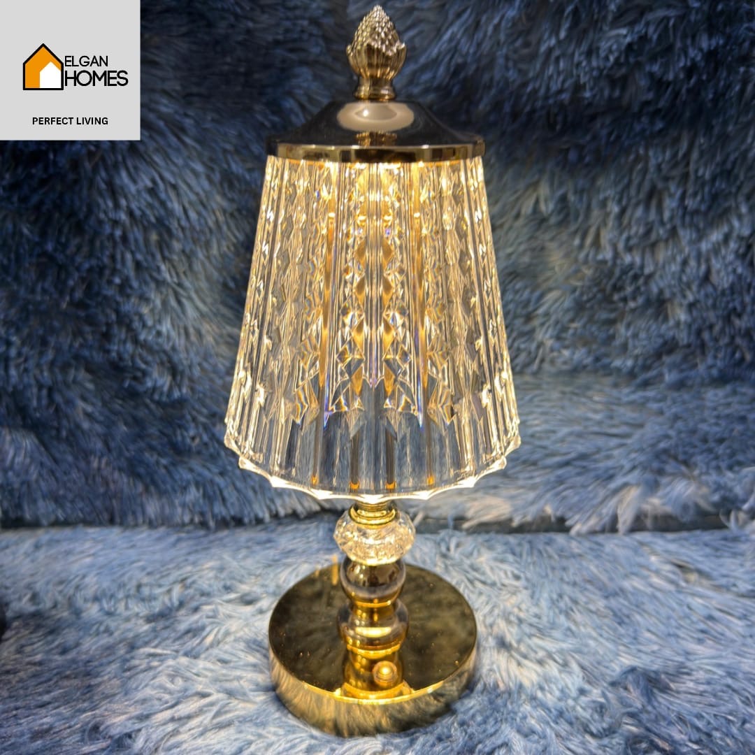 Hot Selling Rechargeable Led Crystal Coreless Table Lamp Luxury Style Bedside Table Lamp
