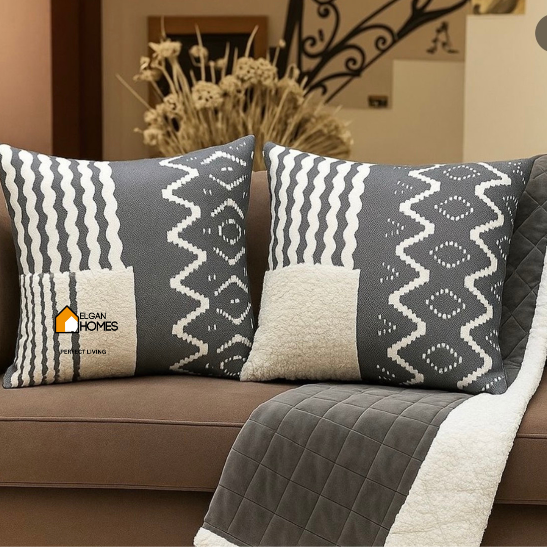 Premium imported 2 tone cushion 1 pc