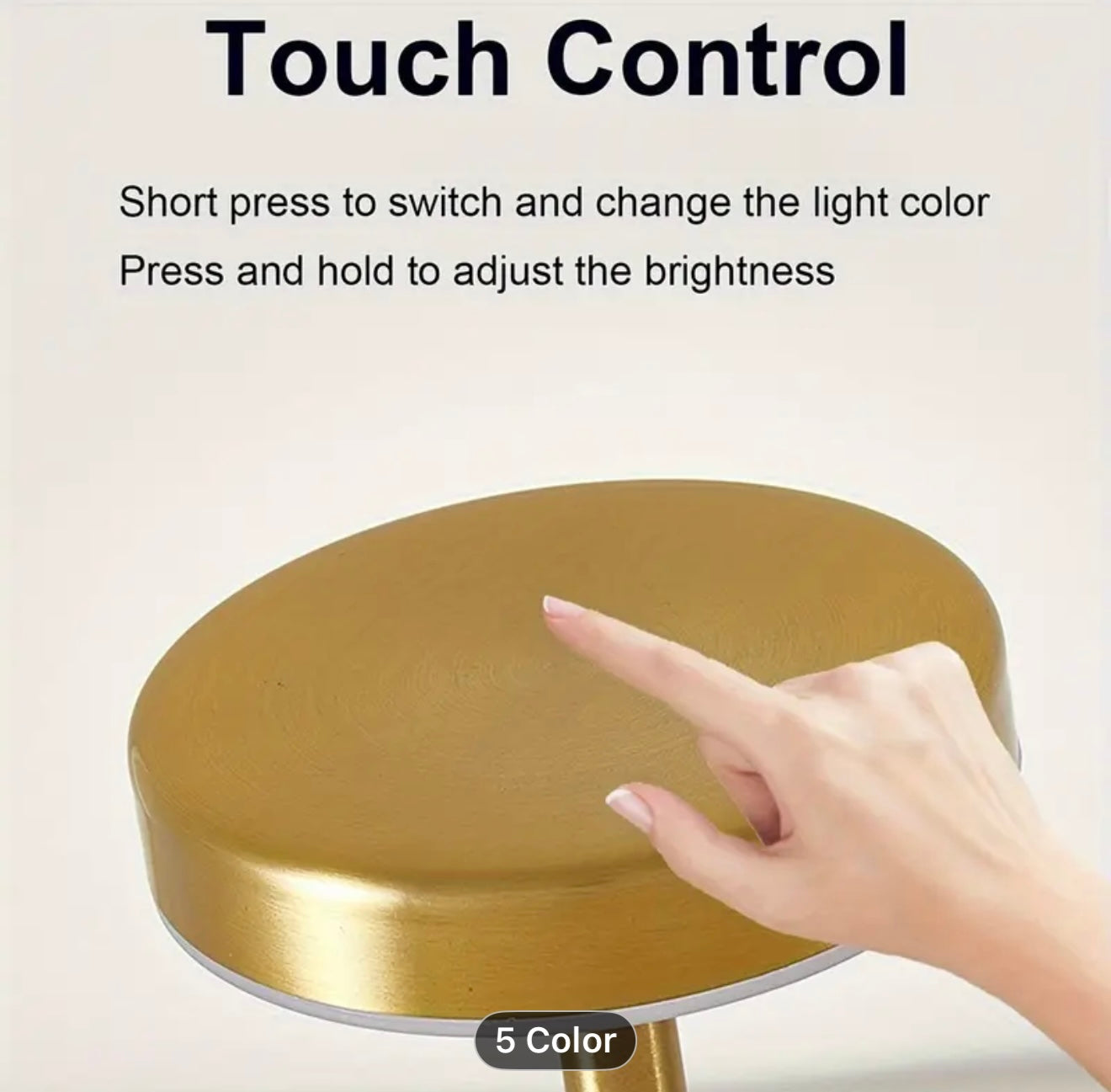 Aluminum alloy LED desk lamp, waterproof charging desk decorative lamp, touch dimming, metal desk lamp, bar, living room