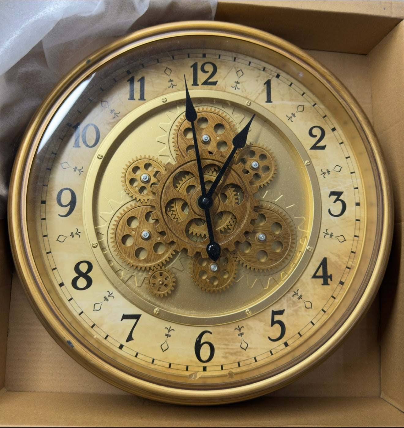 Egyptian Style Wall Clock with Moving Gears β Ancient Elegance Meets Modern Motion