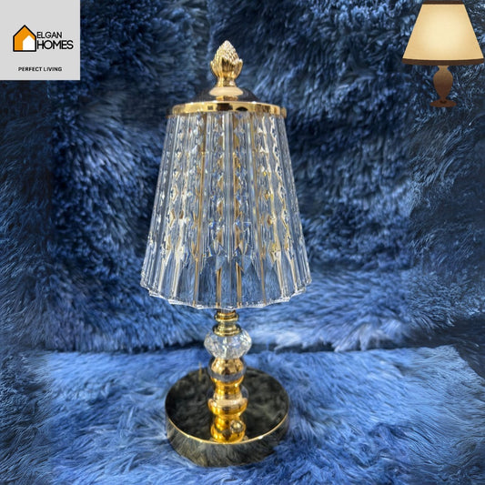 Hot Selling Rechargeable Led Crystal Coreless Table Lamp Luxury Style Bedside Table Lamp