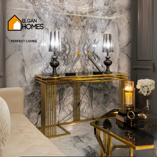 Golden Luxury Console Table – PVD Coated Elegance ✨
