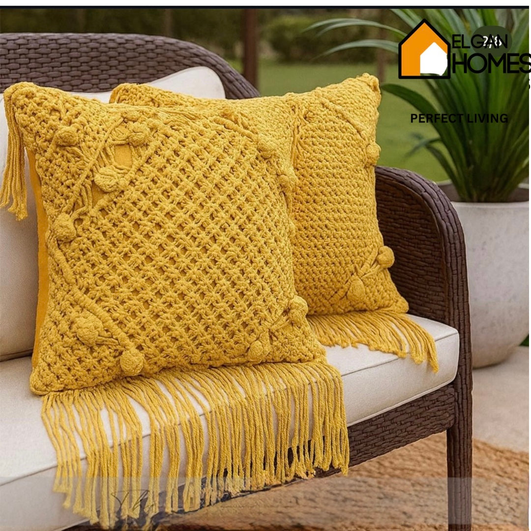 Hand woven Imported cushion 1pc