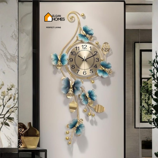 Imported Luxury Large Metal Decor with clock