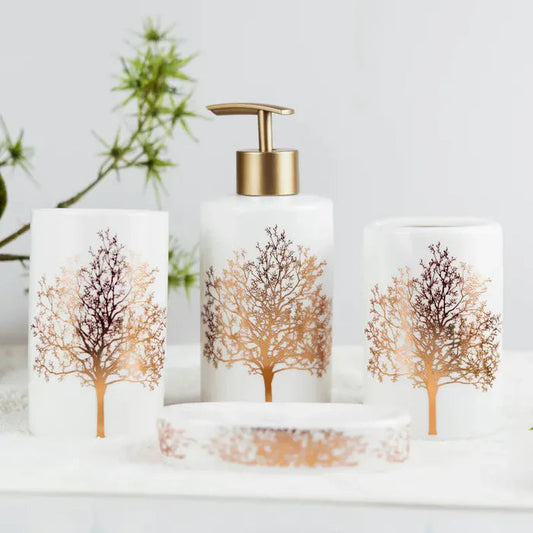 4-piece premium ceramic bath set