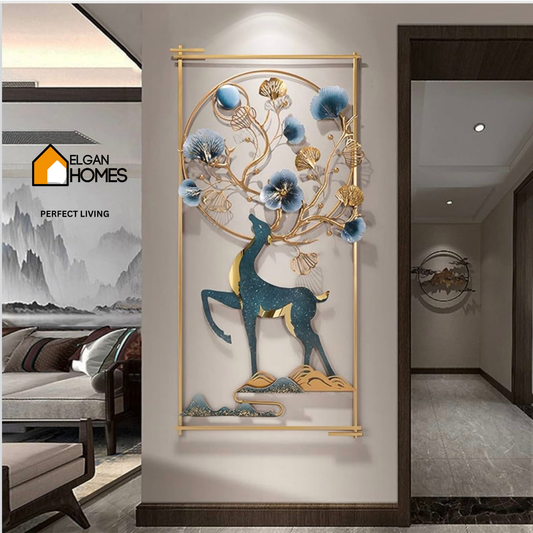 Metal premium large deer wall pannel