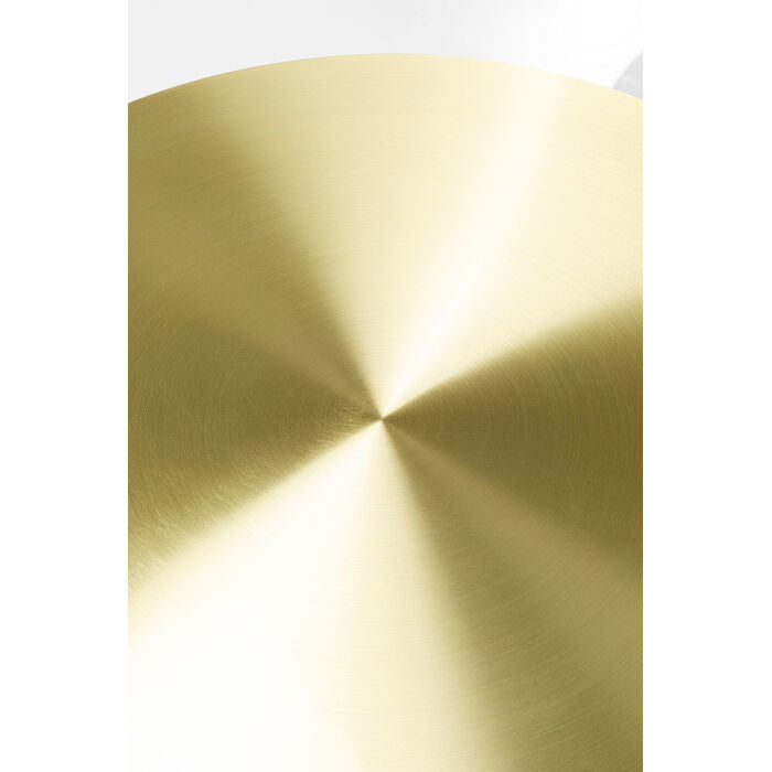 Endless side table or coffee table metal brass coated