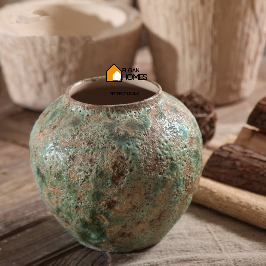 Handmade Green chic vase