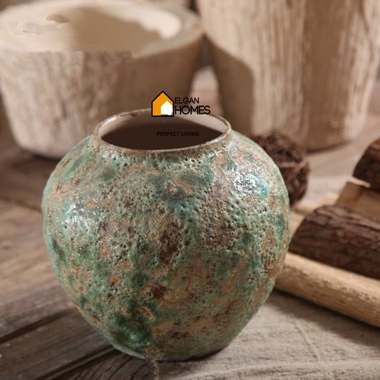 Handmade Green chic vase