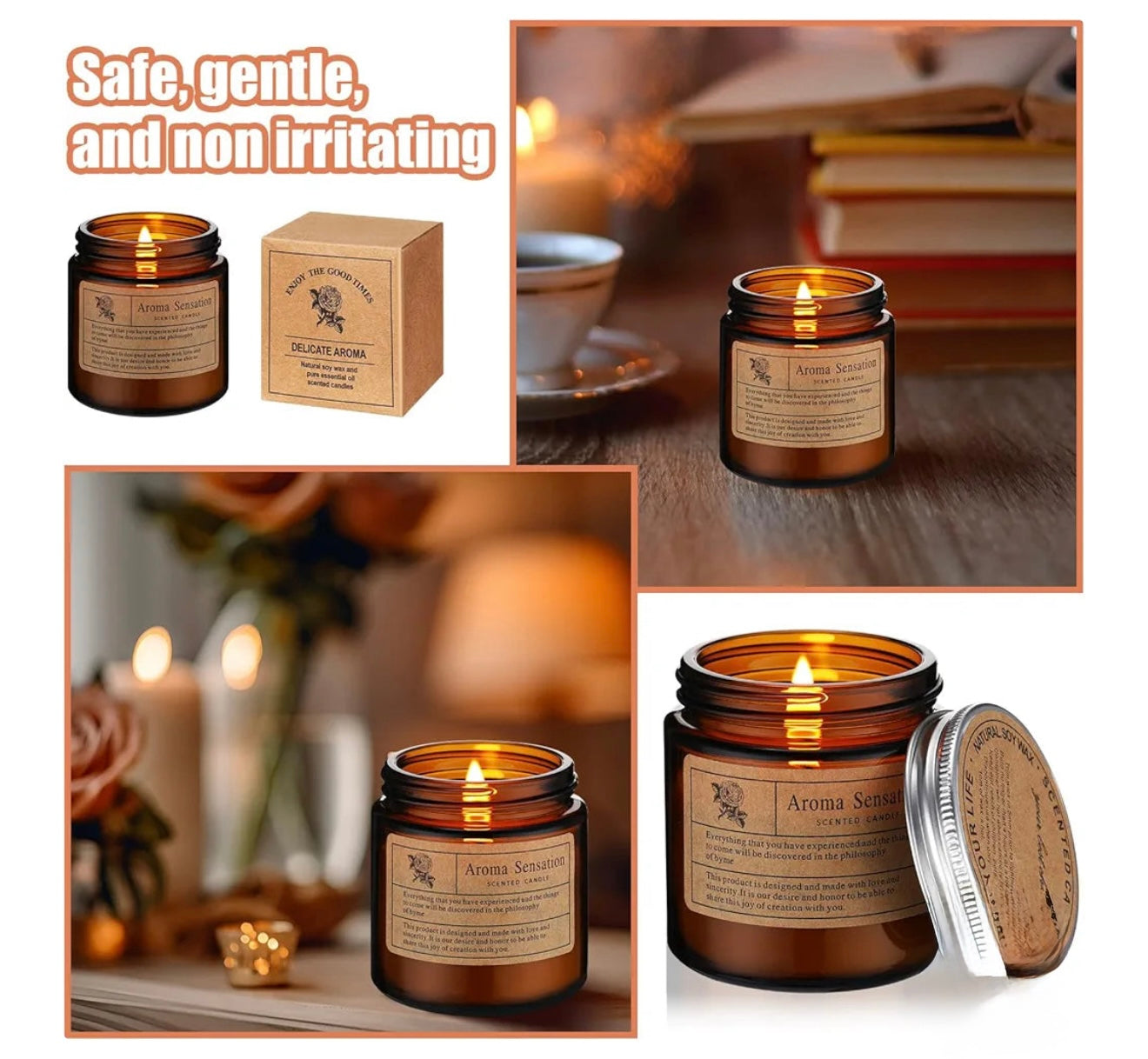 Premium hand-poured scented candle