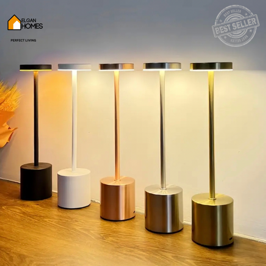 Aluminum alloy LED desk lamp, waterproof charging desk decorative lamp, touch dimming, metal desk lamp, bar, living room