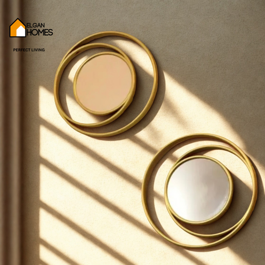 3-Piece Plastic Wall Décor Set with ARC Paper Mirror