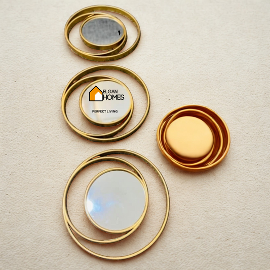 3-Piece Plastic Wall Décor Set with ARC Paper Mirror